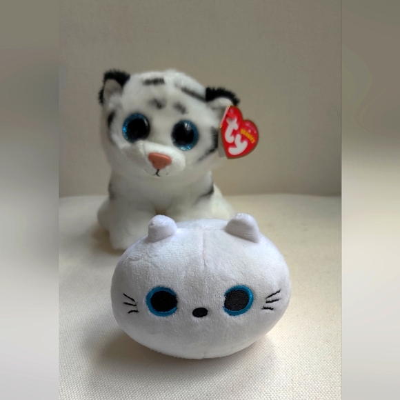 White Kitty Tiger Cub Bundle Tundra Ty Beanie New with Tag - Picture 5 of 9